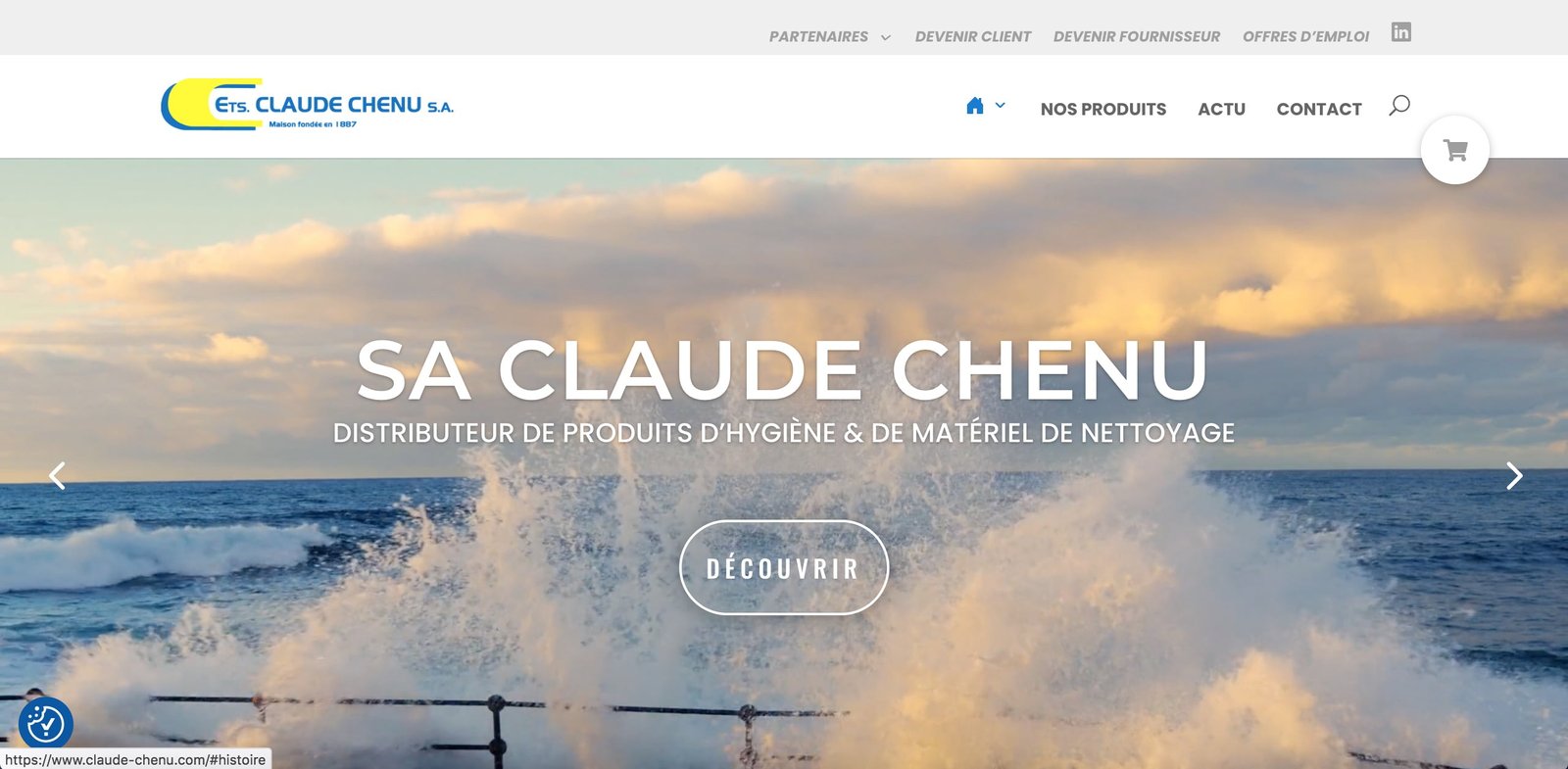 Claude Chenu St Malo, Distributeur de produits d'hygiène